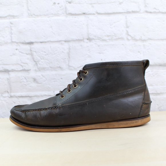 L.L. Bean Other - LL BEAN Men's Signature Jackman Ranger Moc Brown Leather Chukka Boots 11.5 D